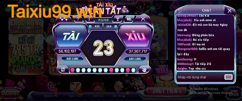 Chú ý các tỷ lệ cược khi tham gia chơi tài xỉu