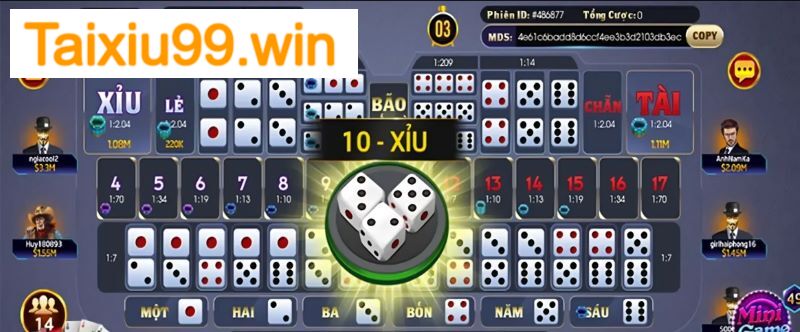 Cách phân định thắng thua trong game tài xỉu