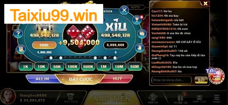 Hướng dẫn thao tác tham gia chơi tài xỉu tại Yo88 