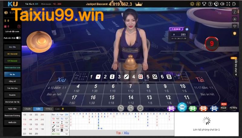 Quy tắc tính điểm trong game tài xỉu tại Kubet  