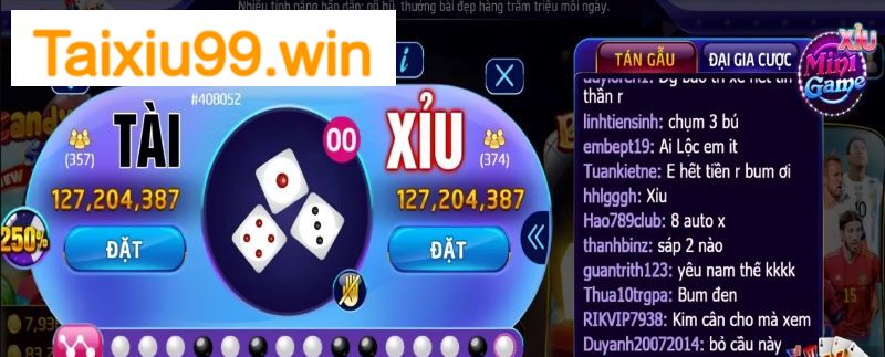 Rikvip tạo ra phiên bản tài xỉu đẳng cấp quốc tế 