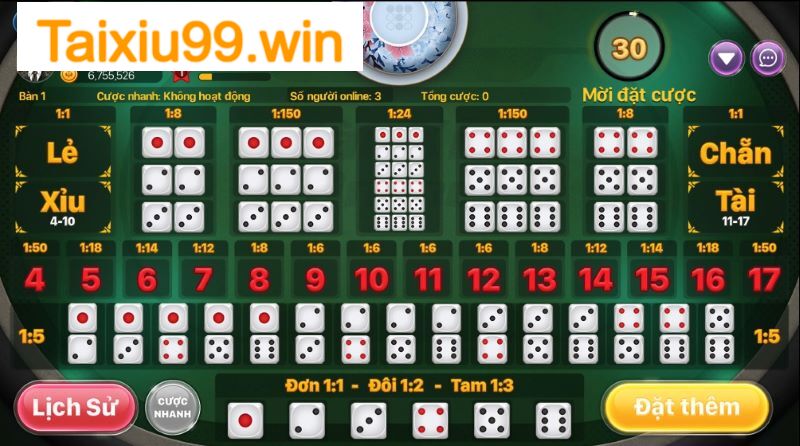 Quy tắc chơi tài xỉu cơ bản cho tân binh