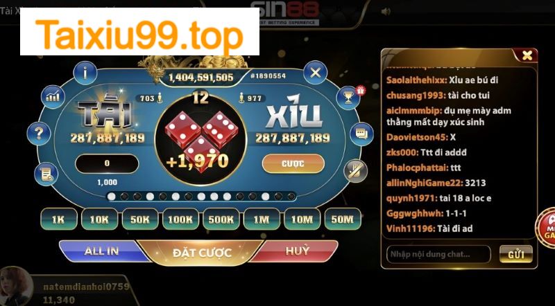 Quy tắc tham gia đặt cược trong tài xỉu Sin88