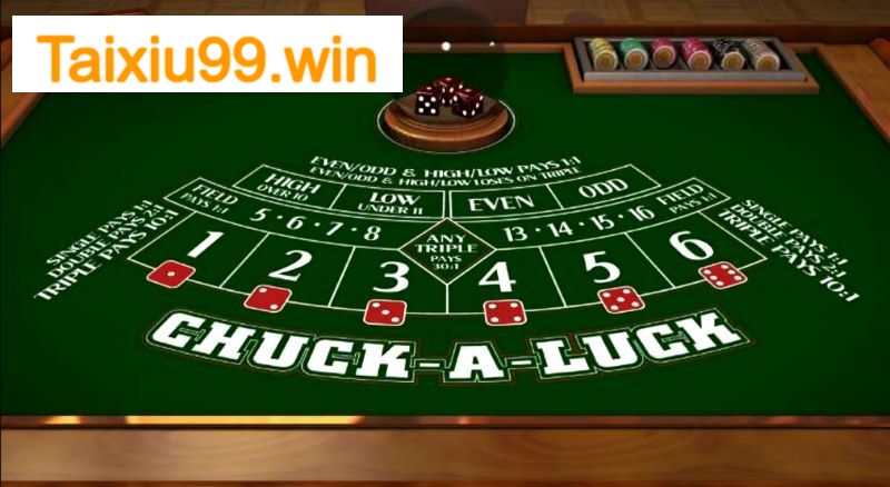 Trò chơi tài xỉu Chuck-a-luck mang lại trải nghiệm thú vị